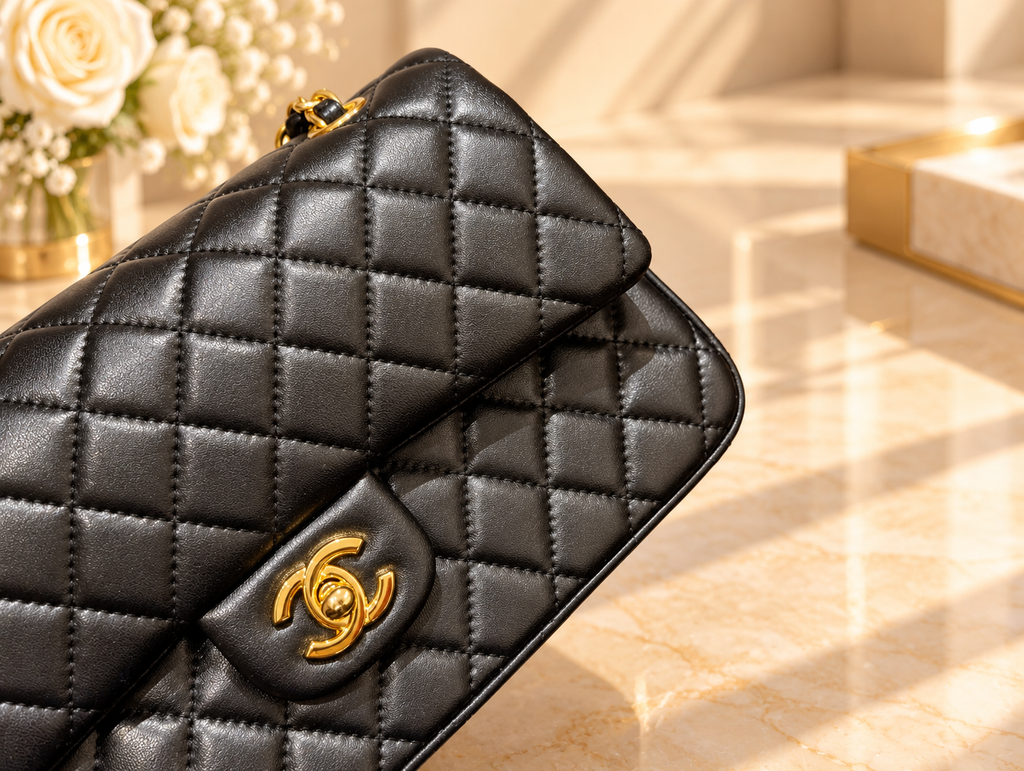 CHANEL Timeless Classique 11.12 – Cuir noir & Gold