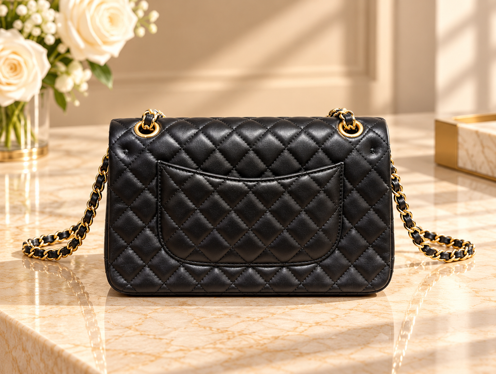 CHANEL Timeless Classique 11.12 – Cuir noir & Gold