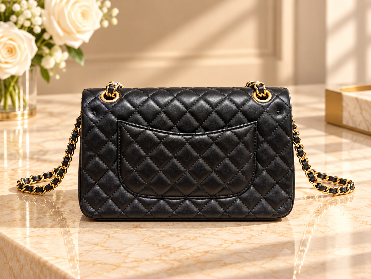 CHANEL Timeless Classique 11.12 – Cuir noir & Gold