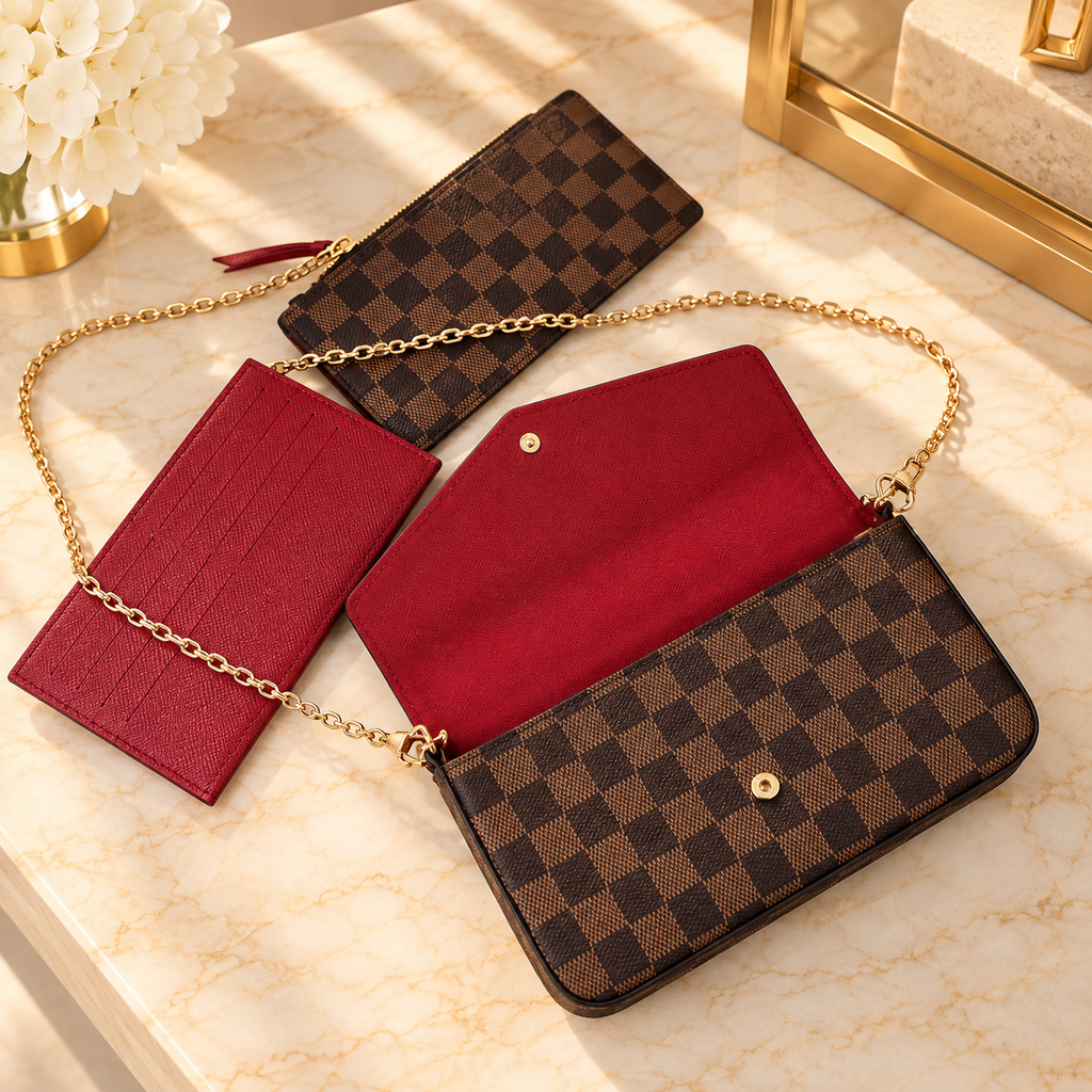 Louis Vuitton Pochette Félicie Damier Ébène