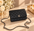 CHANEL Wallet on Chain (WOC) – Cuir Caviar Noir & Silver