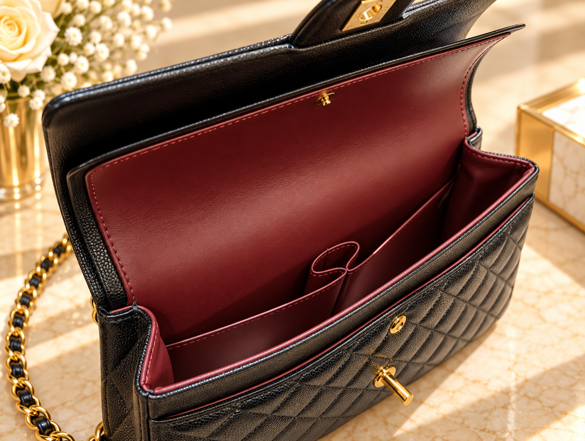 CHANEL Timeless Classique 11.12 – Cuir Caviar Noir & Gold