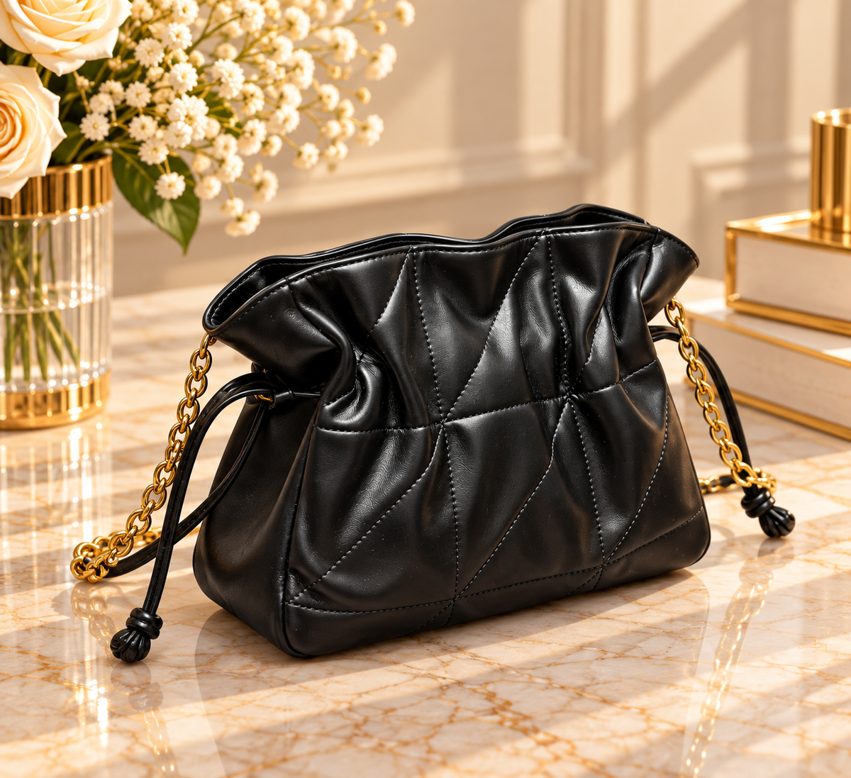 SAINT LAURENT Jamie Shopping – Noir