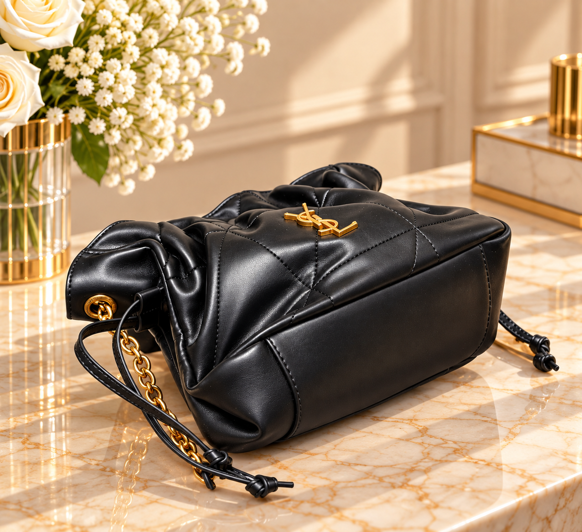 SAINT LAURENT Jamie Shopping – Noir