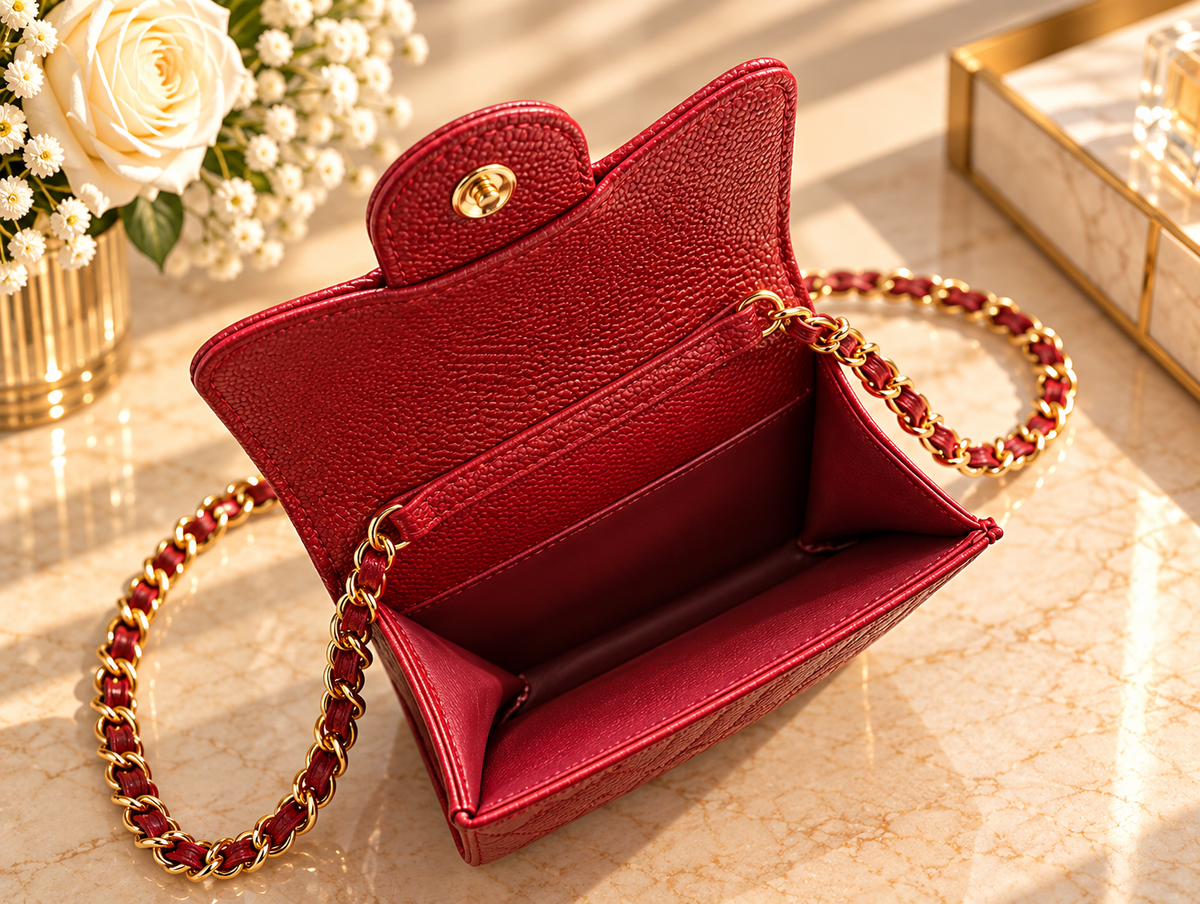 Mini Chanel Wallet on Chain (WOC) – Cuir Caviar Noir & Gold