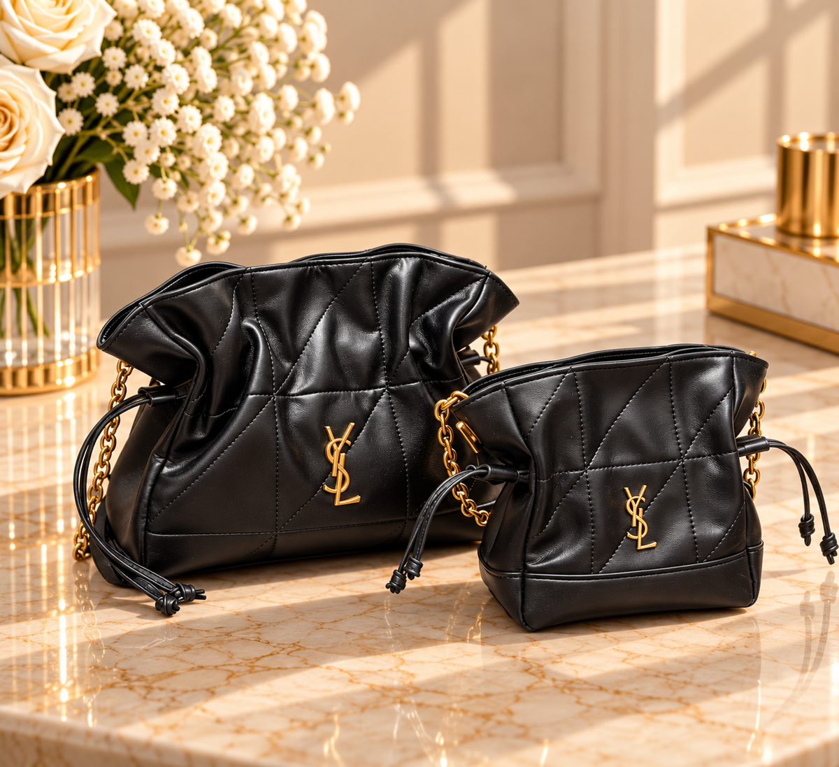 SAINT LAURENT Jamie Shopping – Noir