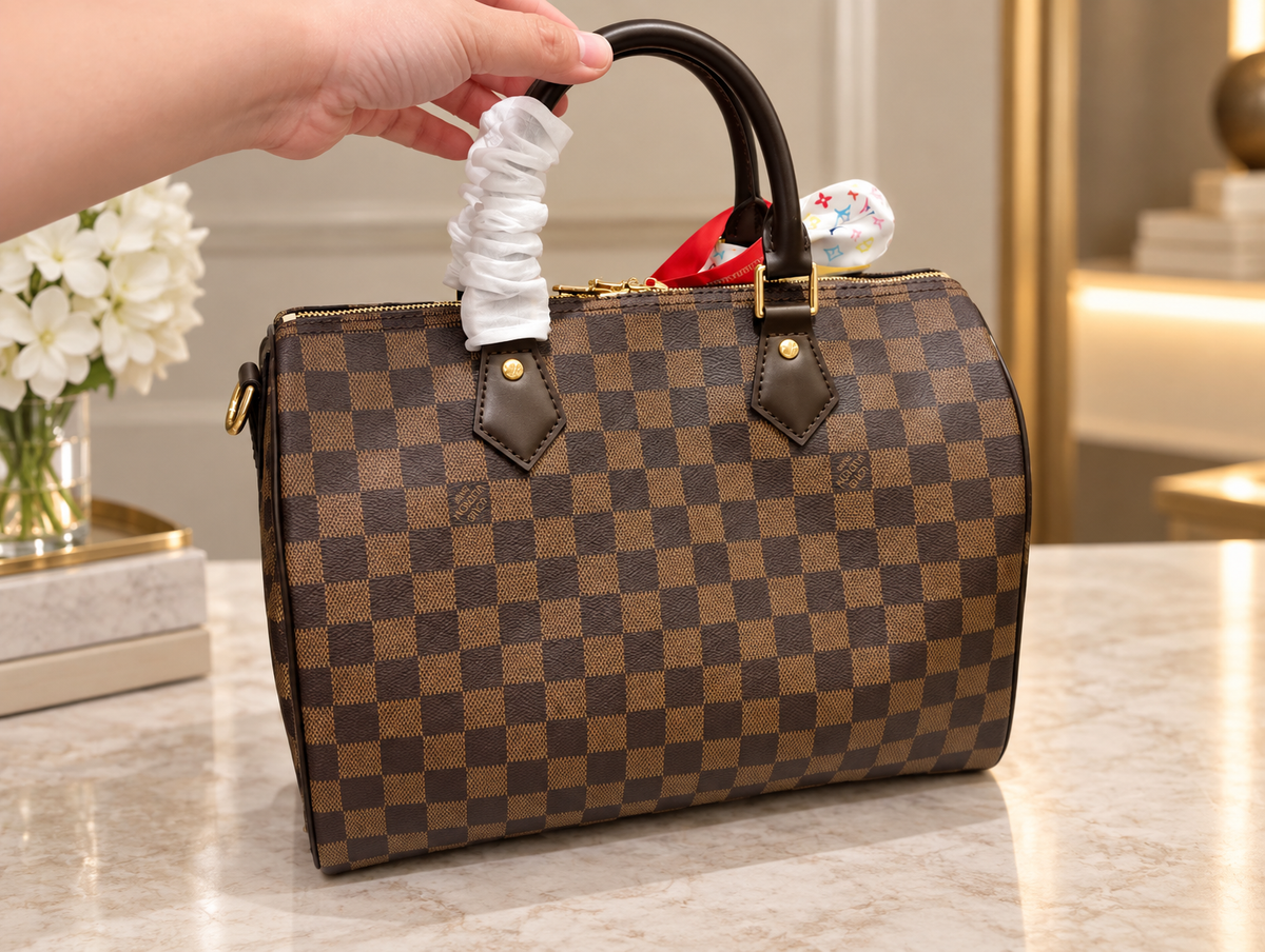 Louis Vuitton Speedy 30 damier bandoulière réglable