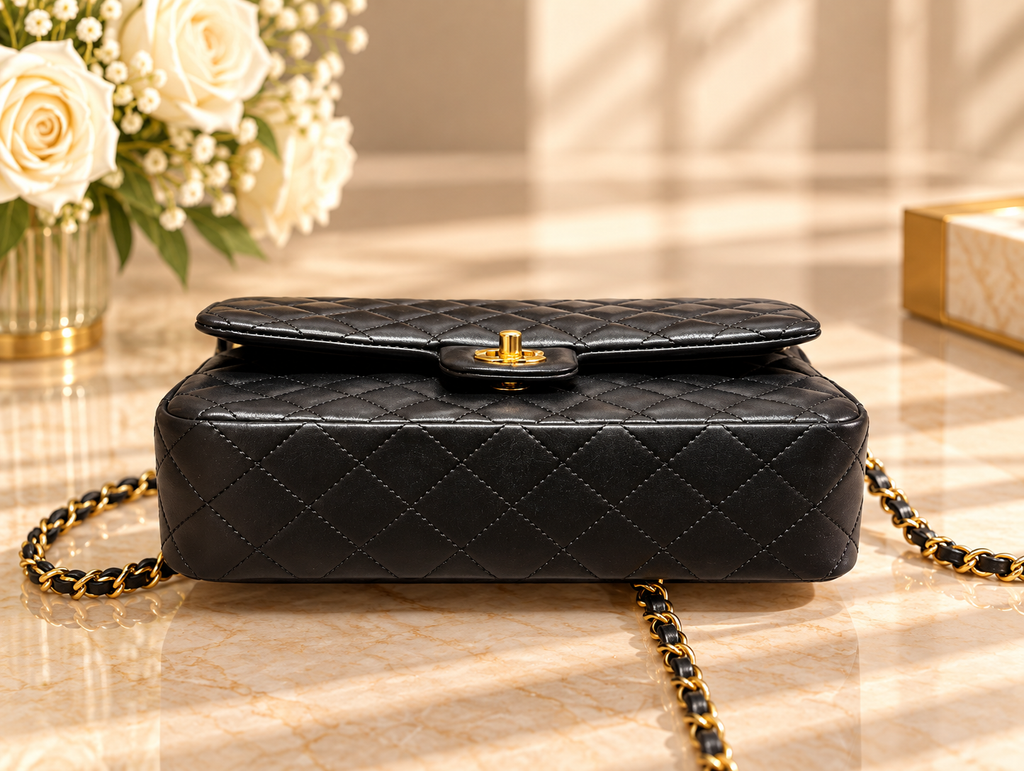 CHANEL Timeless Classique 11.12 – Cuir noir & Gold