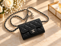 Mini Chanel Wallet on Chain (WOC) – Cuir Caviar Noir & Silver