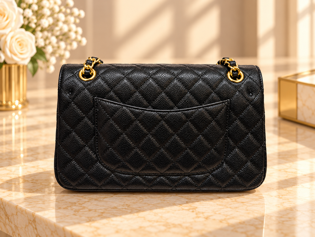 CHANEL Timeless Classique 11.12 – Cuir Caviar Noir & Gold