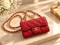 Mini Chanel Wallet on Chain (WOC) – Cuir Caviar Noir & Gold